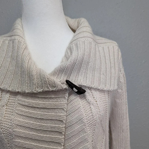 Great Northwest Indigo Cream Open Front Cardigan Size Medium - Picture 2 of 8